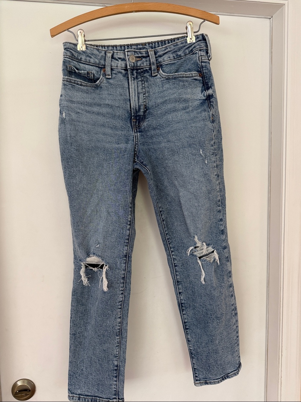 Old Navy High Rise O.G. Straight Lighy Wash Jeans